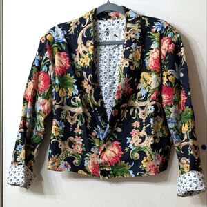 My Boyfriends Back floral Blazer Vintage 80's